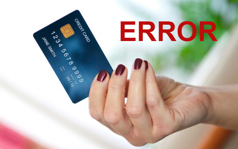 Ошибки при оформлении кредитных карт